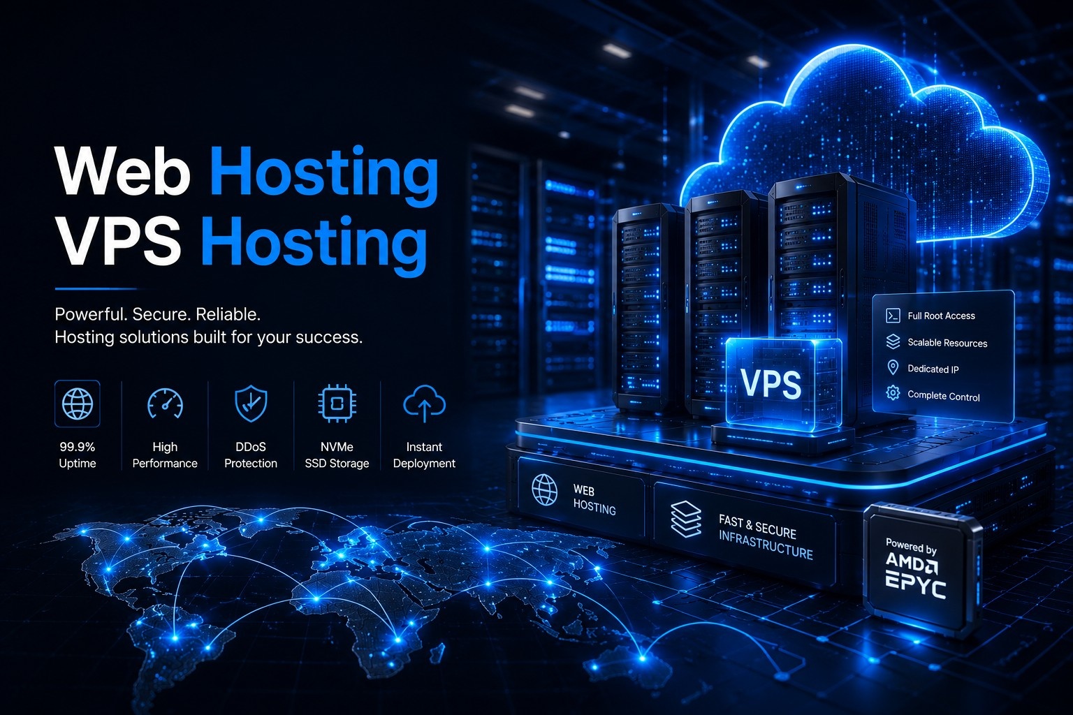 Cloud infrastructure illustration